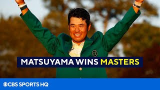 2021 Masters Hideki Matsuyama makes history with win Final Round Recap  CBS Sports HQ [upl. by Kerrison]