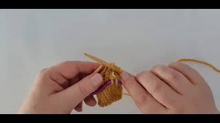 How To Knit C2F In Knitting [upl. by Dobb339]