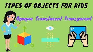 Opaque Transparent Translucent Objects For Kids  TutWay [upl. by Martz852]