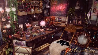 WITCHS ROOM AMBIENCE Bubbling Cauldron Potions Crackling Sounds Liquid Sounds  ASMR [upl. by Linetta]