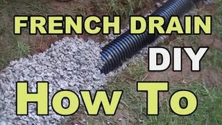 DIY FRENCH DRAIN PROJECT [upl. by Chobot]