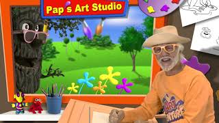 Paps ArtVentures  Episode 1  Drawing an Alligator  Starring Pappy Drewitt from Pappyland [upl. by Ahl]