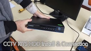 【NEW CCTV INSTALL TIPS】1 Floureon CCTV KITS HDD Install and Connection [upl. by Apollus]