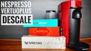 How to descale Nespresso VertuoPlus Deluxe coffee maker [upl. by Eissej993]