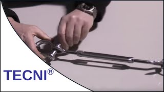 Stainless Steel Turnbuckle Demonstration [upl. by Hatnamas72]