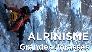 2 Les Grandes Jorasses Face Nord Voie Colton MacIntyre Chamonix Mont Blanc alpinisme montagne [upl. by Torrlow]