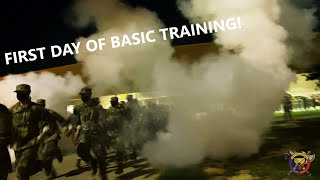 US ARMY BASIC TRAINING The First Day Fort Benning [upl. by Ambur]