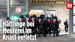 Gefängnismeuterei Polizei stürmt Knast in Thüringen  JVA Untermaßfeld [upl. by Adebayo881]