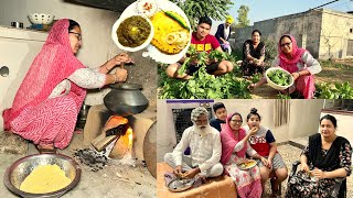 Sarson Ka Saag Makki Ki Roti  Saag Recipe by Indian Mom Cooking [upl. by Ahders69]