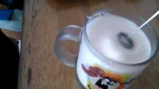 Aerolatte Review Frothing Cold Milk In Under 1 Minute [upl. by Llydnek75]