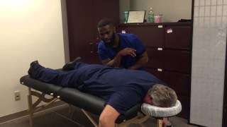 Your Houston Chiropractor Getting Manual Therapy From Joseph For Low Back amp Hip Pain [upl. by Onit]