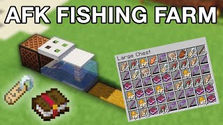 Minecraft AFK Fishing Farm  Simple and Fast [upl. by Mil]