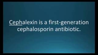 How to pronounce cephalexin Keflex Memorizing Pharmacology Flashcard [upl. by Ziom]