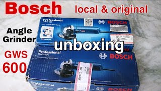 Bosch GWS 600 Angle Grinder unboxing  aabid electrical [upl. by Ater]