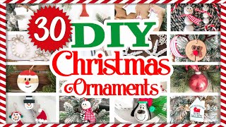 30 EASY Christmas Ornaments ANYONE can make 🎄 Christmas In July 🎄 Dollar Tree DIY [upl. by Wina786]